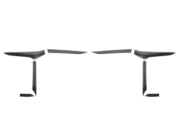2020+ CHEVROLET CORVETTE C8 Z06/ E-RAY | CARBON FIBER SIDE FENDER VENT DOOR HANDLE TRIM PAIR